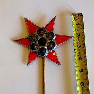 HAND MADE GLASS GARDEN STAKE